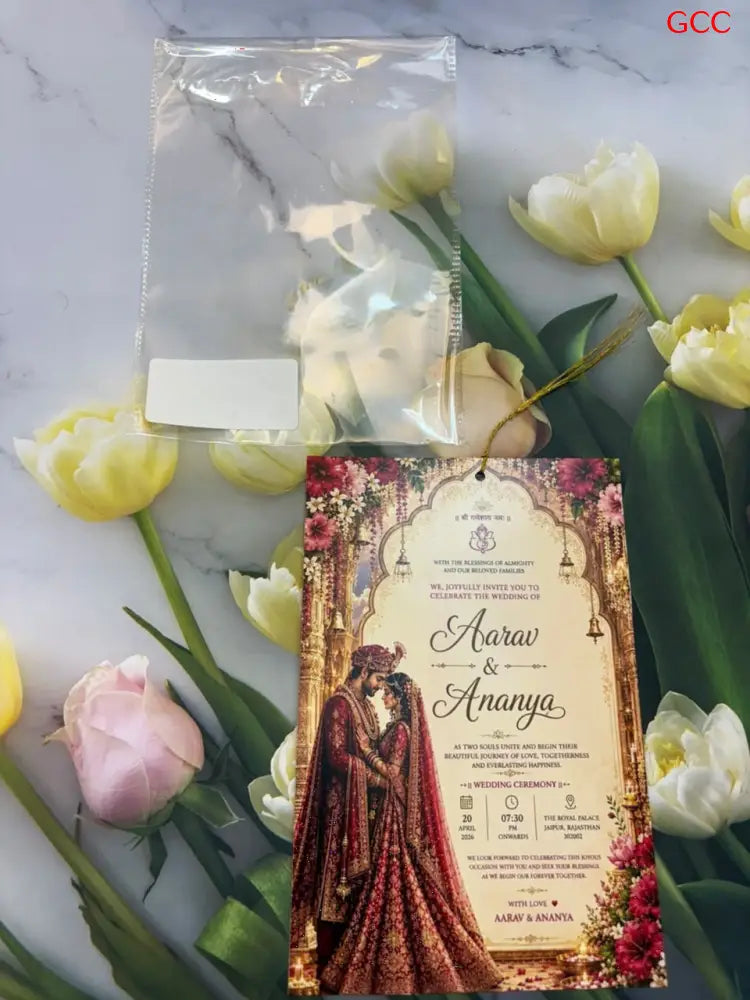 Customisable Fancy 2027 Invitation Card 8 - With Print