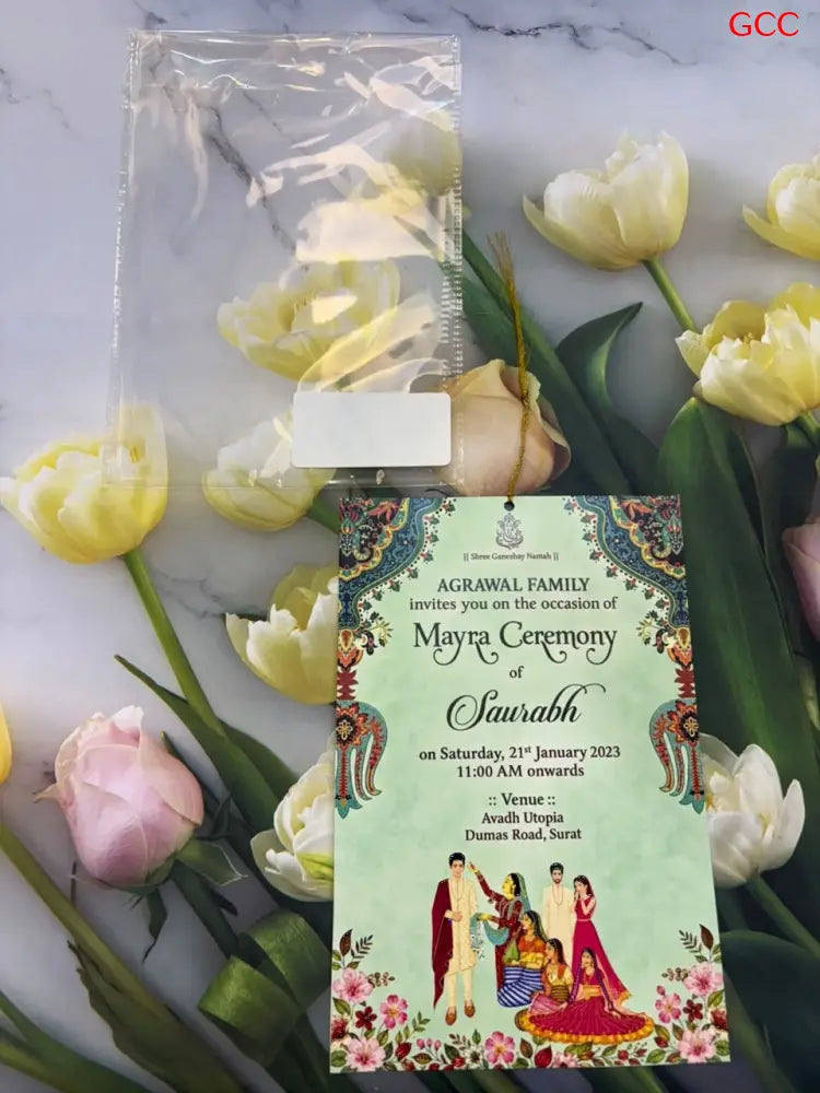 Customisable Fancy 2027 Invitation Card - With Print