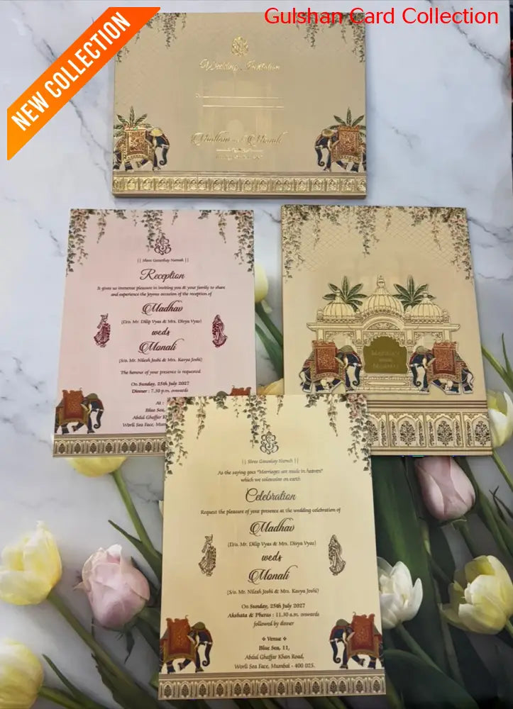 Designer Wedding Invitation Card for Marriage JC 3685
