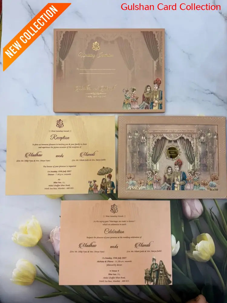 Designer Wedding Invitation Card for Marriage JC 3687