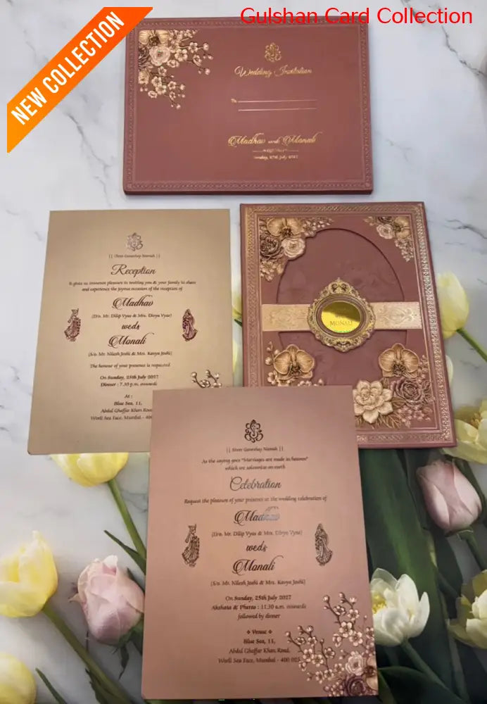 Designer Wedding Invitation Card for Marriage JC 3698