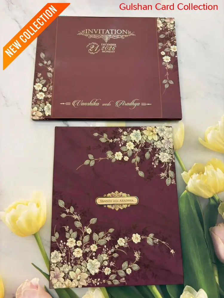 Designer Wedding Invitation Card for Marriage JC MH-1033