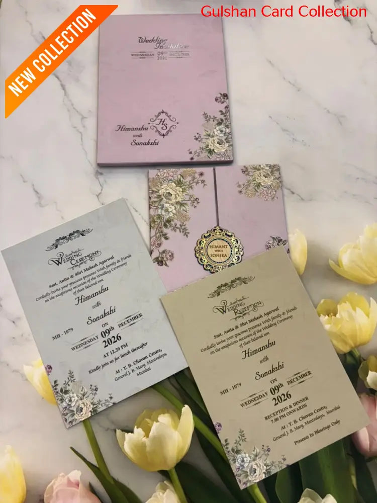 Designer Wedding Invitation Card for Marriage JC MH-1079