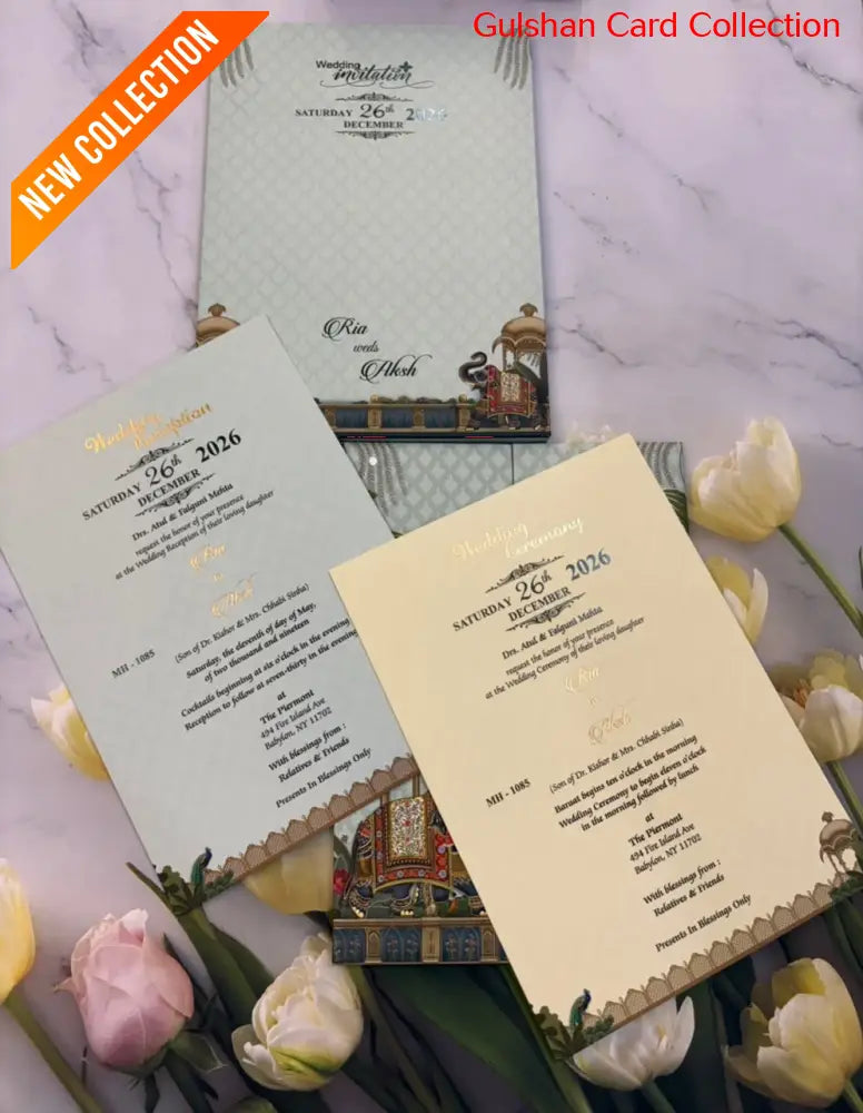 Designer Wedding Invitation Card for Marriage JC MH-1085