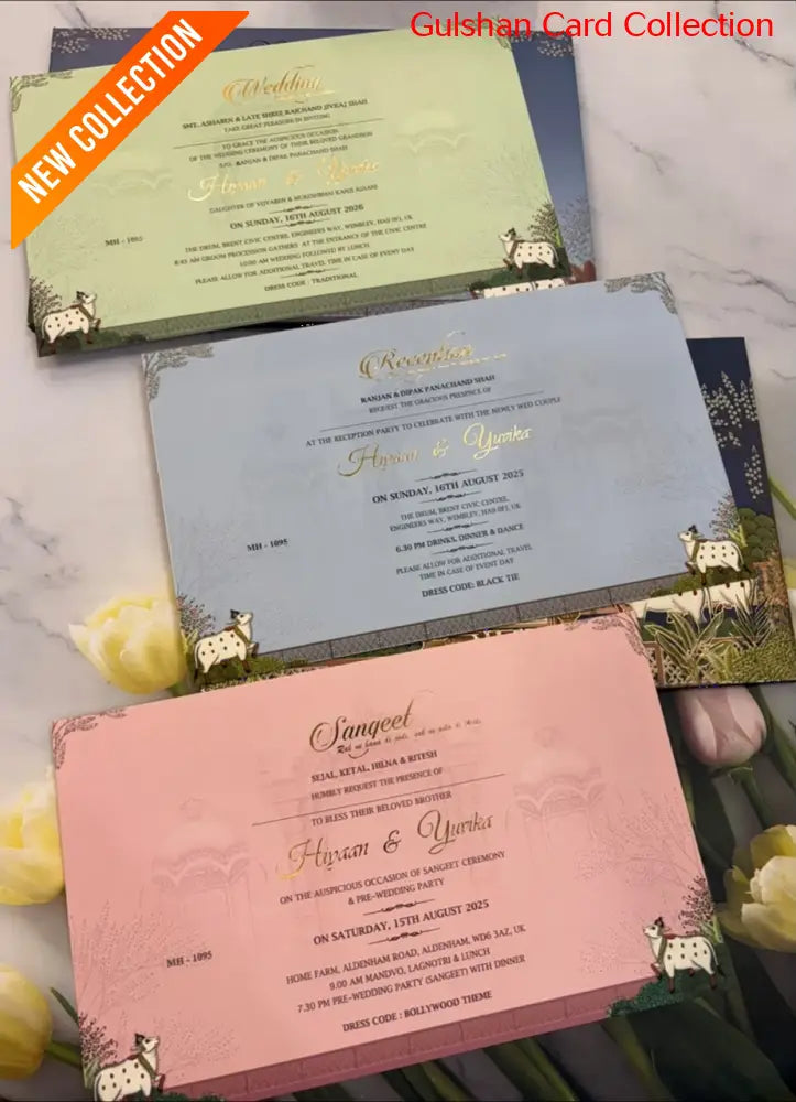 Designer Wedding Invitation Card for Marriage JC MH-1095
