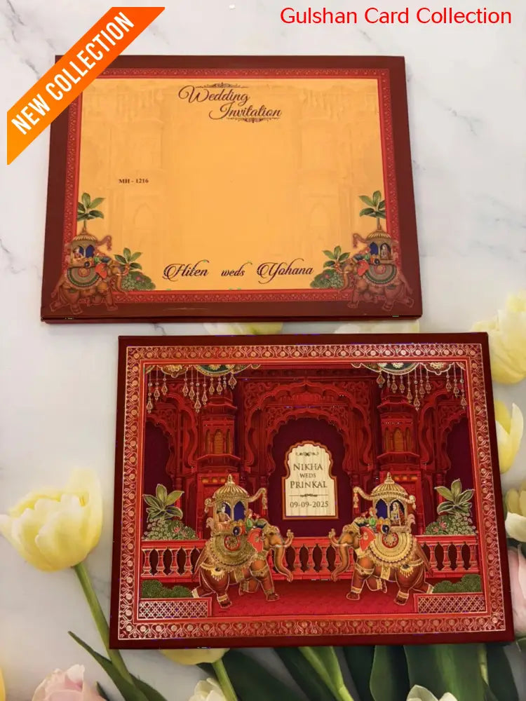 Designer Wedding Invitation Card for Marriage JC MH-1216
