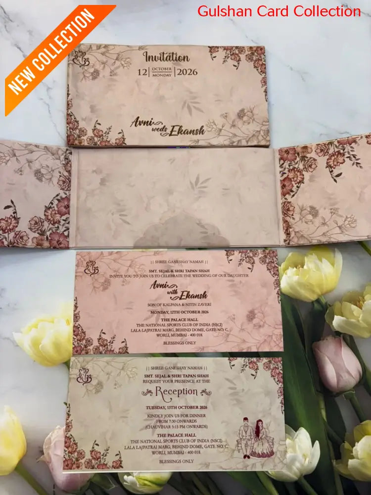 Designer Wedding Invitation Card for Marriage JC N-687