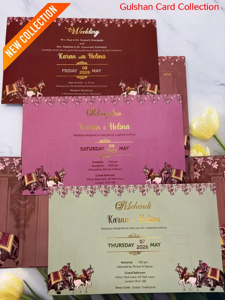 Designer Wedding Invitation Card for Marriage JC N 727