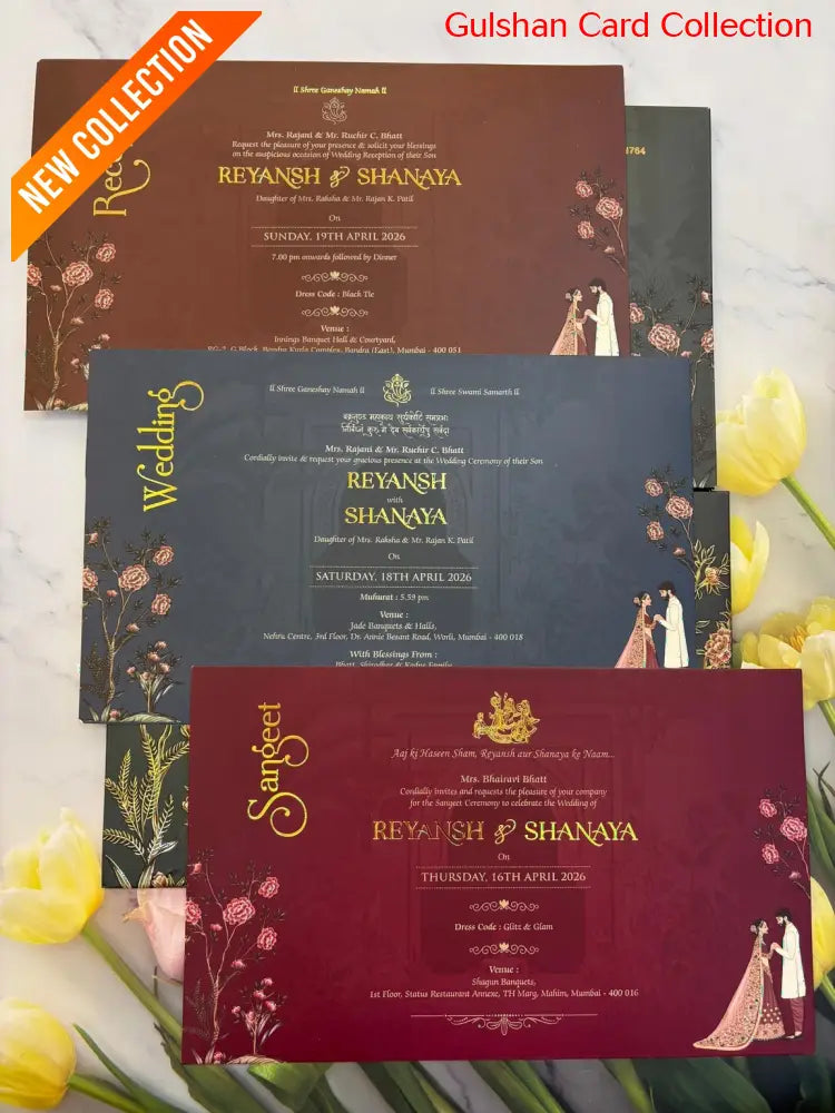 Designer Wedding Invitation Card for Marriage JC N 764