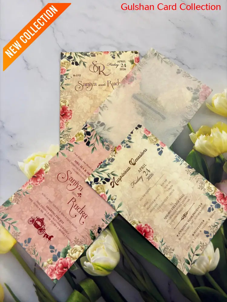 Designer Wedding Invitation Card for Marriage JC N572