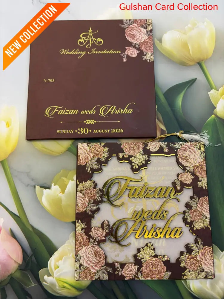 Designer Wedding Invitation Card for Marriage JC N703