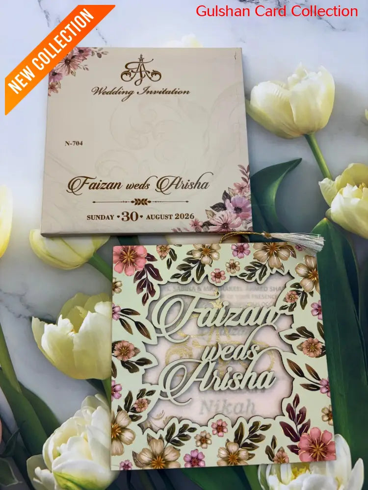 Designer Wedding Invitation Card for Marriage JC N704