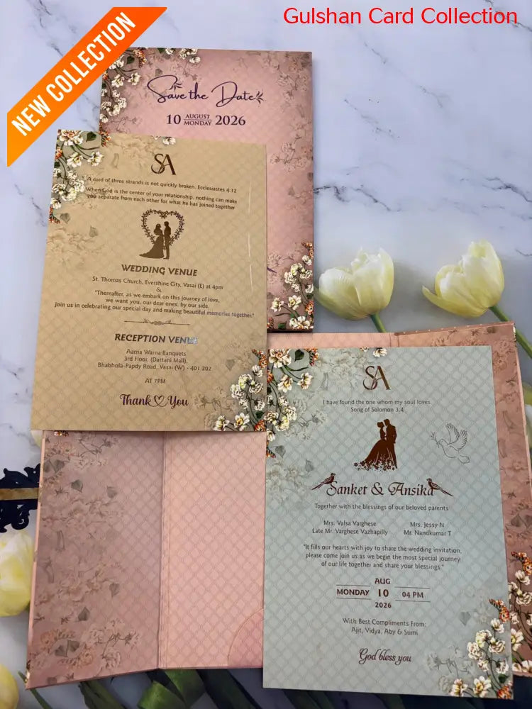Designer Wedding Invitation Card for Marriage JC N721