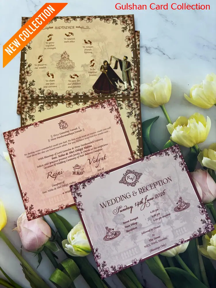 Designer Wedding Invitation Card for Marriage JC N729