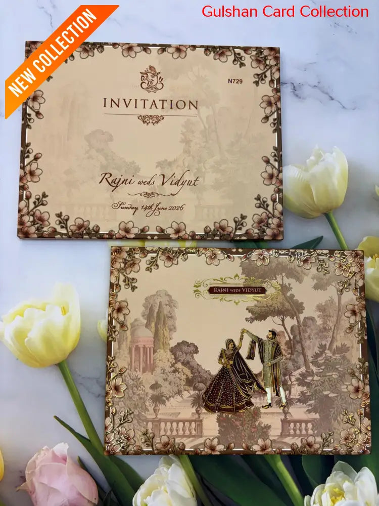 Designer Wedding Invitation Card for Marriage JC N729
