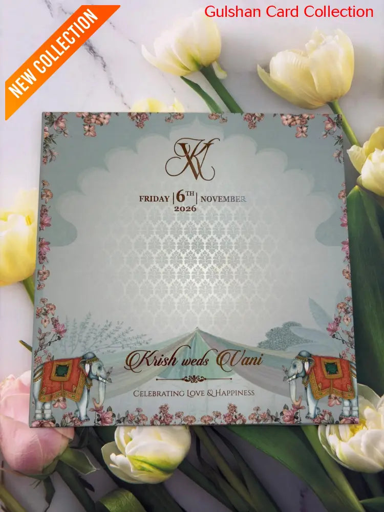 Designer Wedding Invitation Card for Marriage JC N754