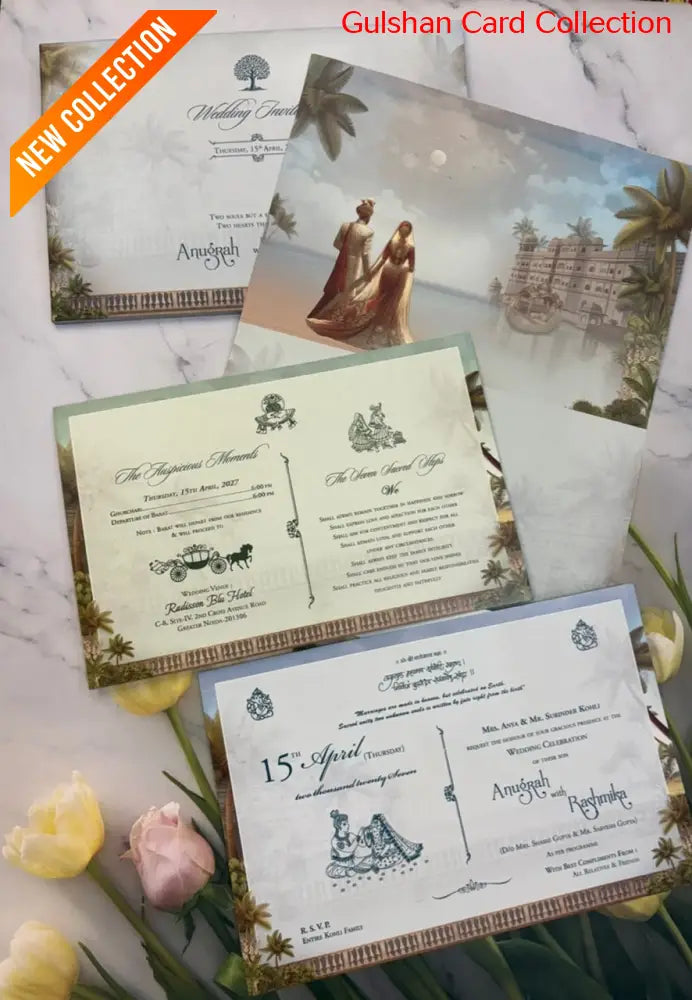 Designer Wedding Invitation Card for Marriage RD 1906 MGI