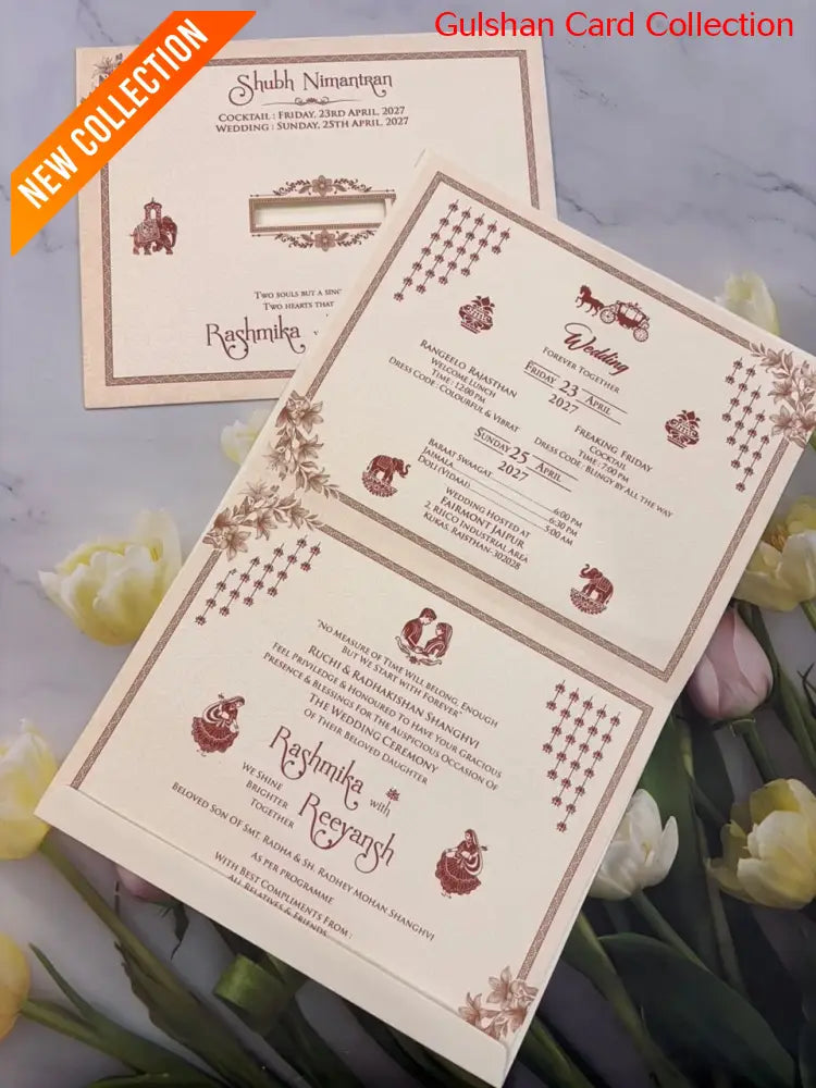 Designer Wedding Invitation Card for Marriage RD 544-P