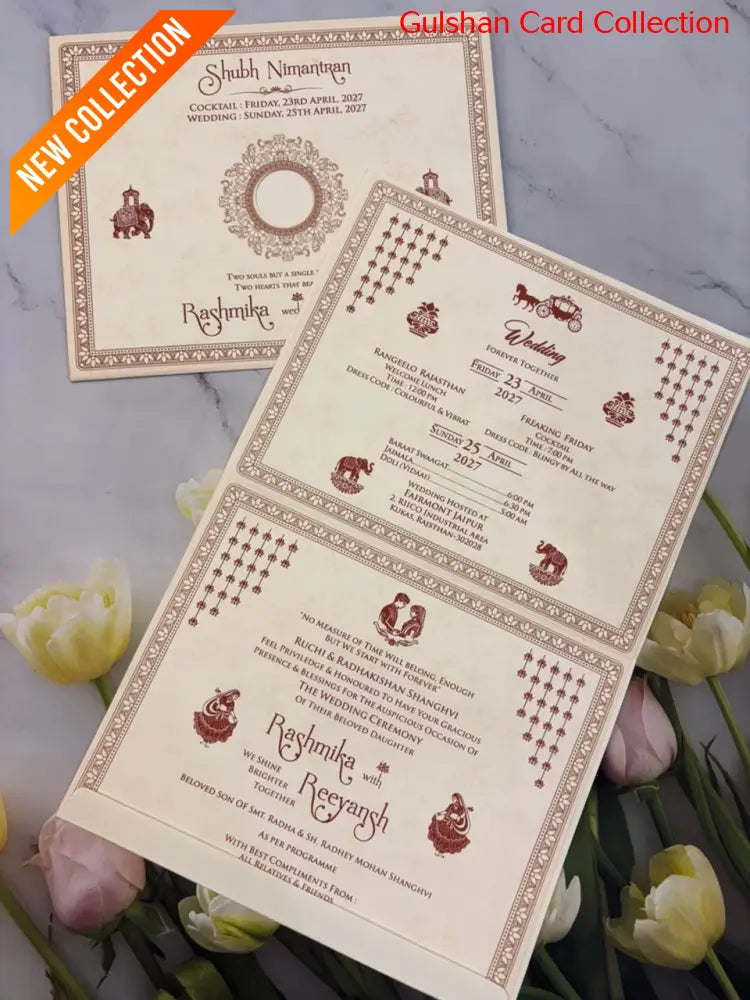 Designer Wedding Invitation Card for Marriage RD 545-P