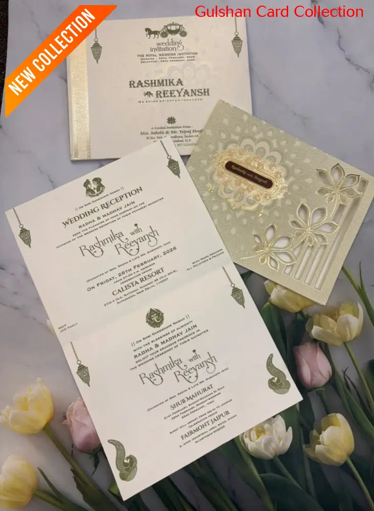 Designer Wedding Invitation Card for Marriage RD 705 - G