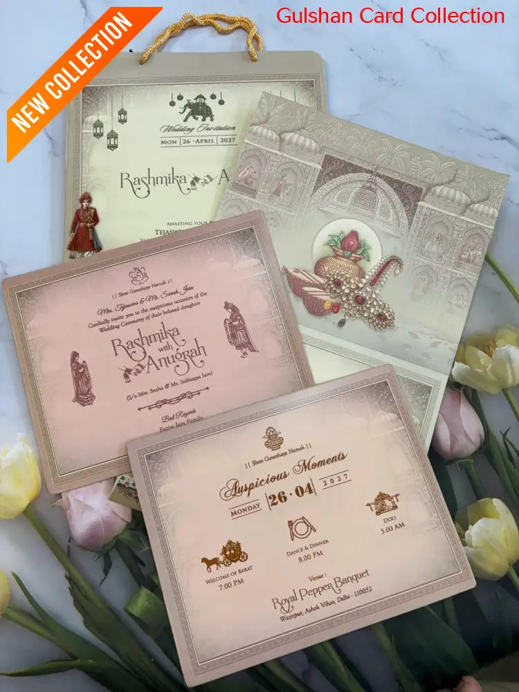 Designer Wedding Invitation Card for Marriage RD 7053