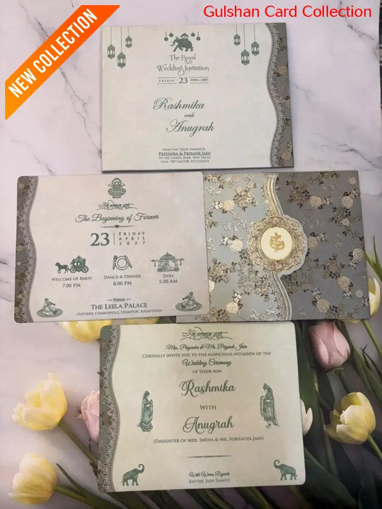 Designer Wedding Invitation Card for Marriage RD 8029