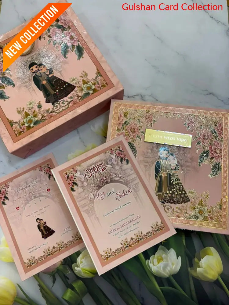 Dry Fruits/ Chocolate Designer Invitation Box in Bride & Groom Design SD-07.