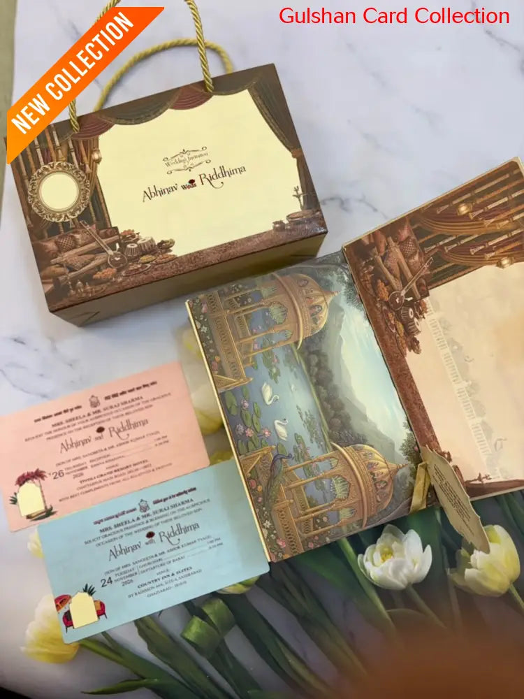 Dry Fruits/ Chocolate Designer Invitation Box in Bride & Groom Pattern SD (B-0138)