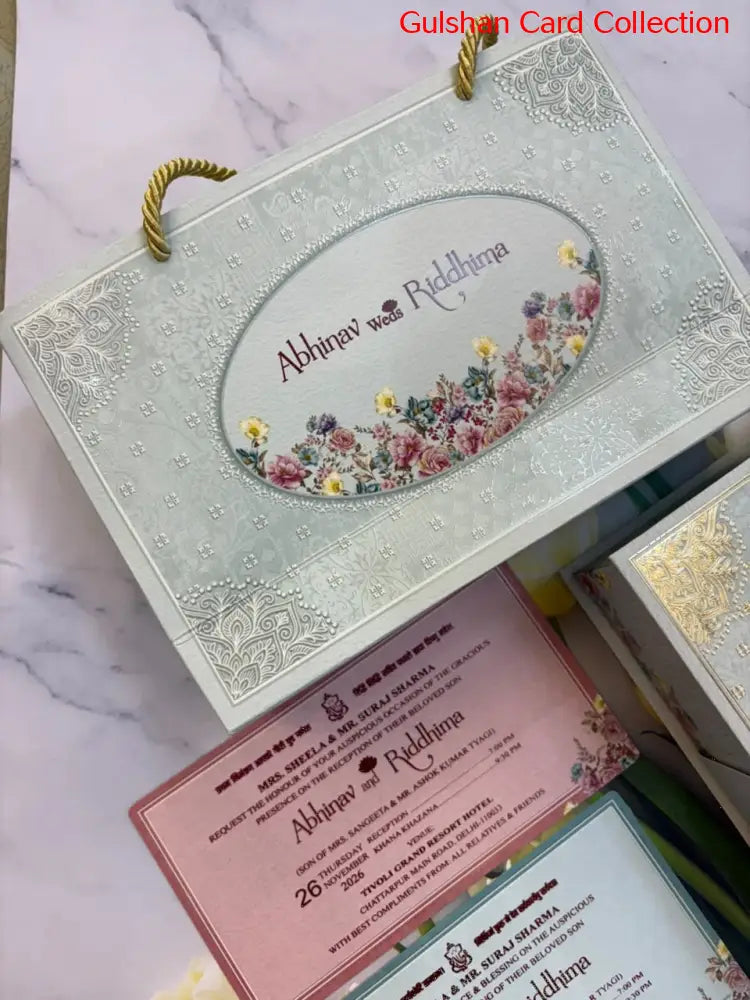 Dry Fruits/ Chocolate Designer Invitation Box in Floral SD 02 10