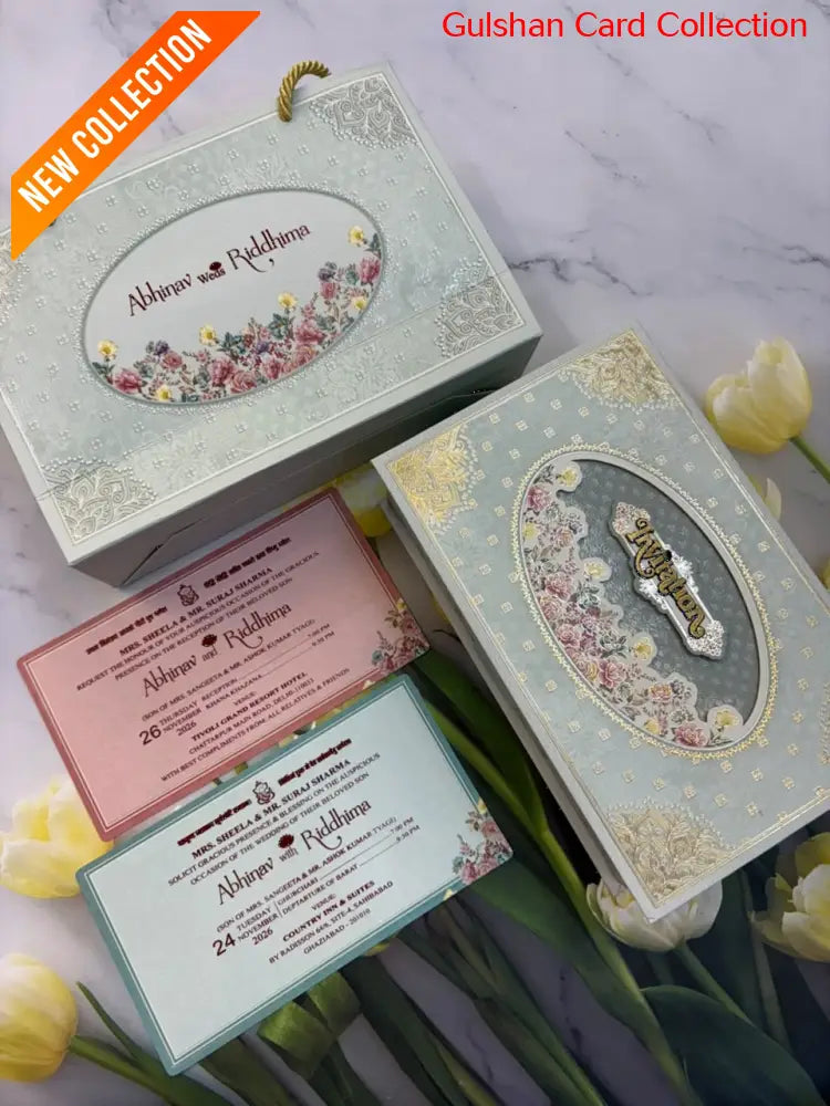 Dry Fruits/ Chocolate Designer Invitation Box in Floral SD 02