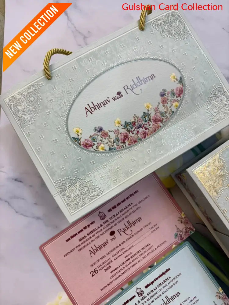 Dry Fruits/ Chocolate Designer Invitation Box in Floral SD 02