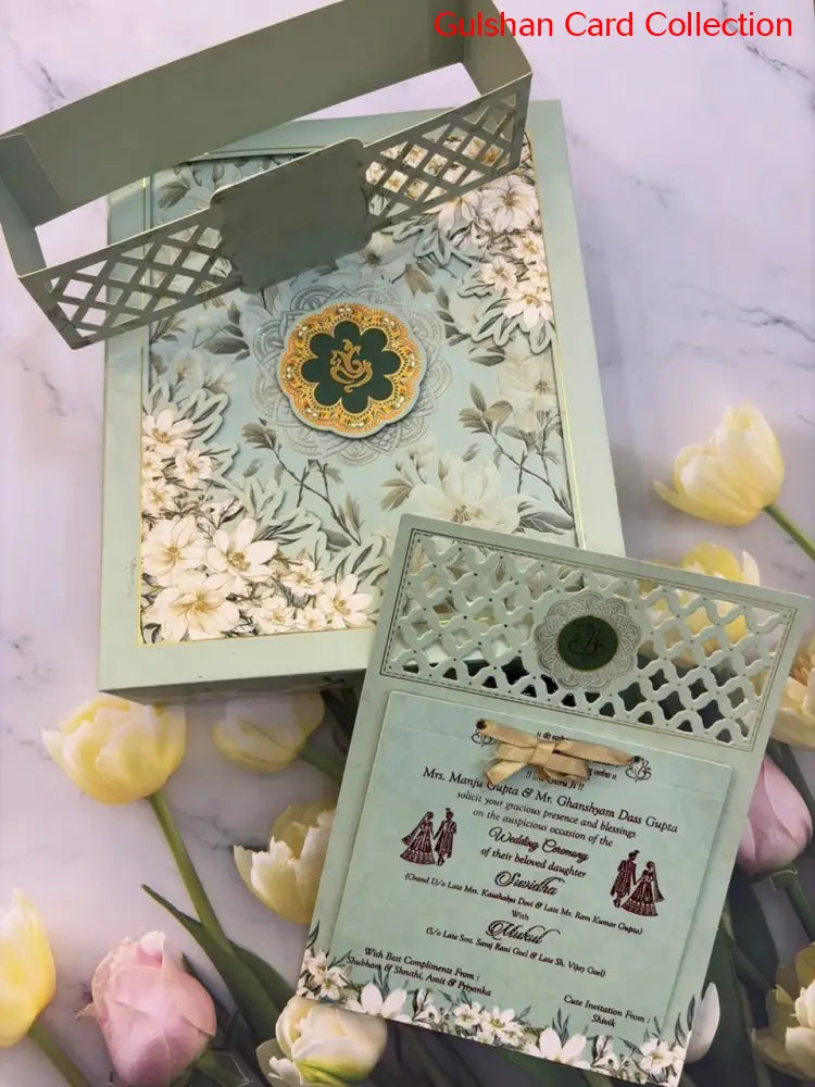 Dry Fruits/ Chocolate Designer Invitation Box in Floral SD 03 25
