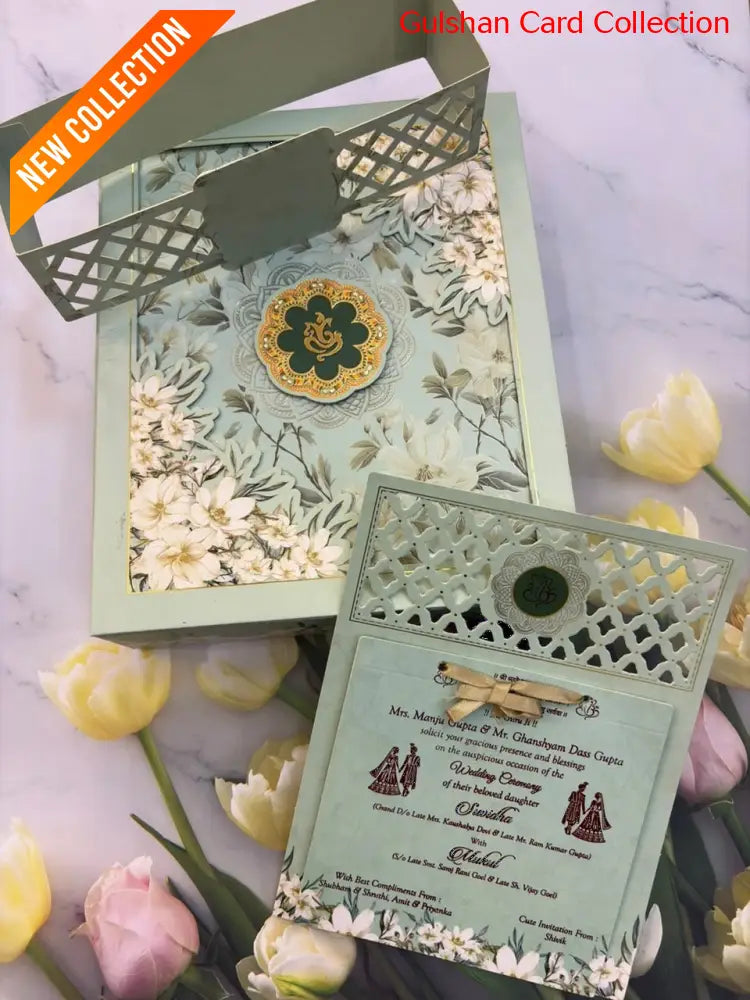 Dry Fruits/ Chocolate Designer Invitation Box in Floral SD 03