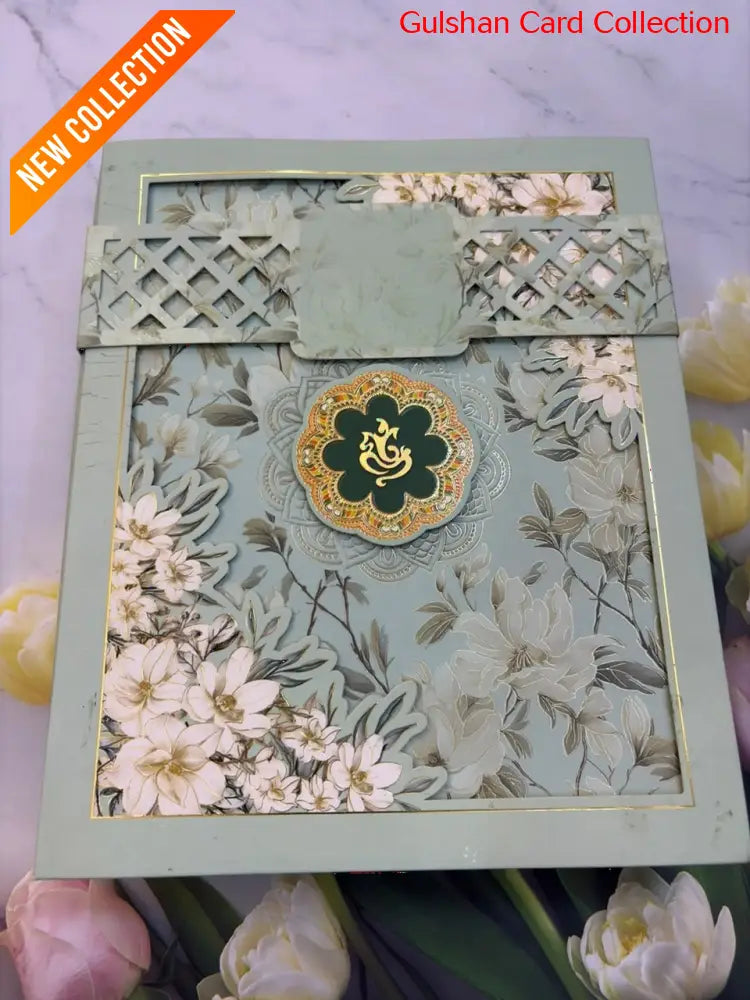 Dry Fruits/ Chocolate Designer Invitation Box in Floral SD 03