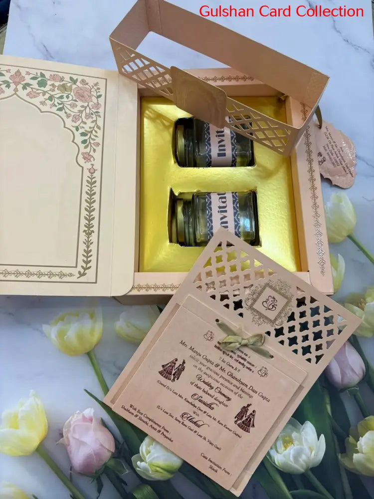Dry Fruits/ Chocolate Designer Invitation Box in Floral SD 04 10