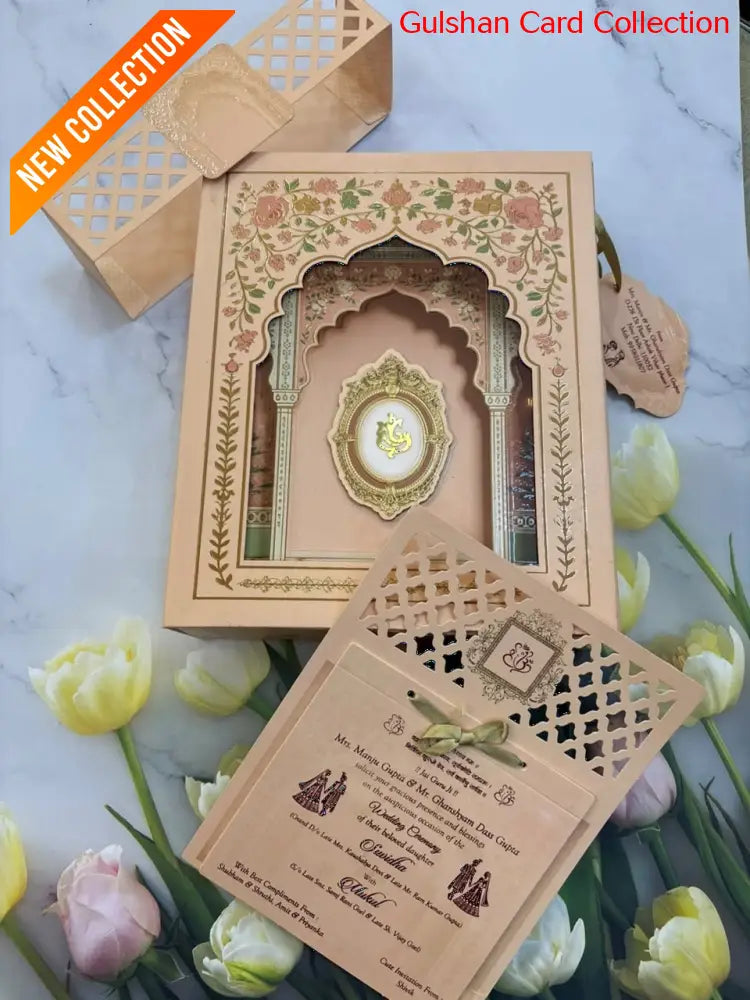 Dry Fruits/ Chocolate Designer Invitation Box in Floral SD 04