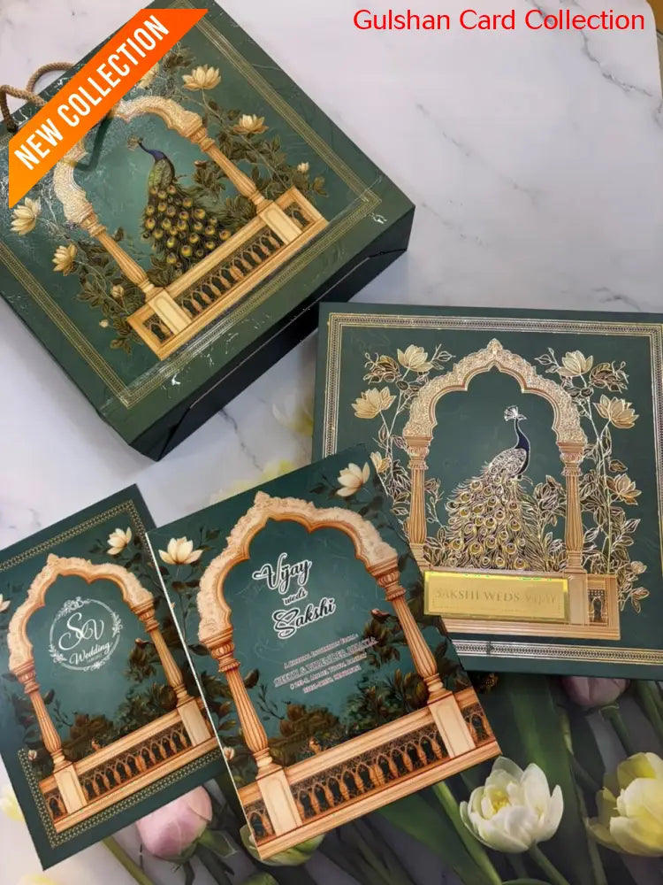 Dry Fruits/ Chocolate Designer Invitation Box in Peacock Design SD-04.