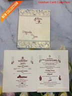 Floral designer wedding invitation SD B-131.