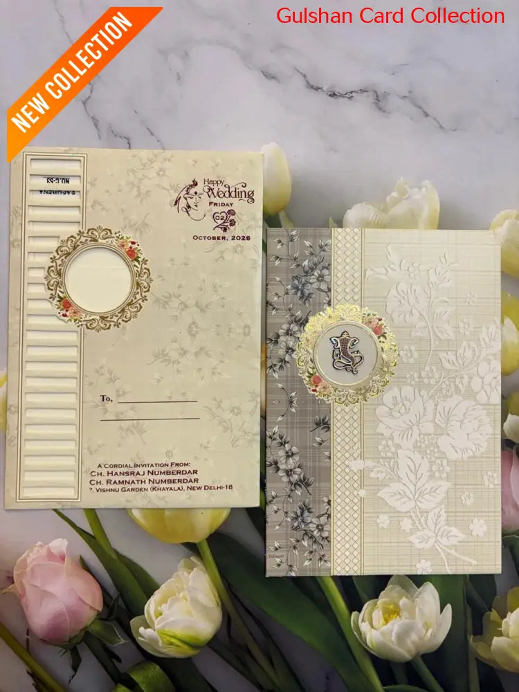 Floral  Wedding Invitation Card SD C-53.