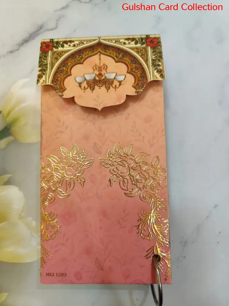 Gold Foil Designer Shagun Envelopes For Gifting Weddings,etc K04