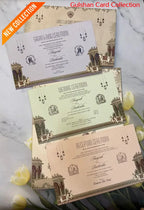 Hardboard Designer Wedding Invitation Card for Marriage RD