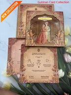 Hardboard Designer Wedding Invitation Card for Marriage RD 7085