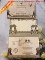 Hardboard Designer Wedding Invitation Card for Marriage RD
