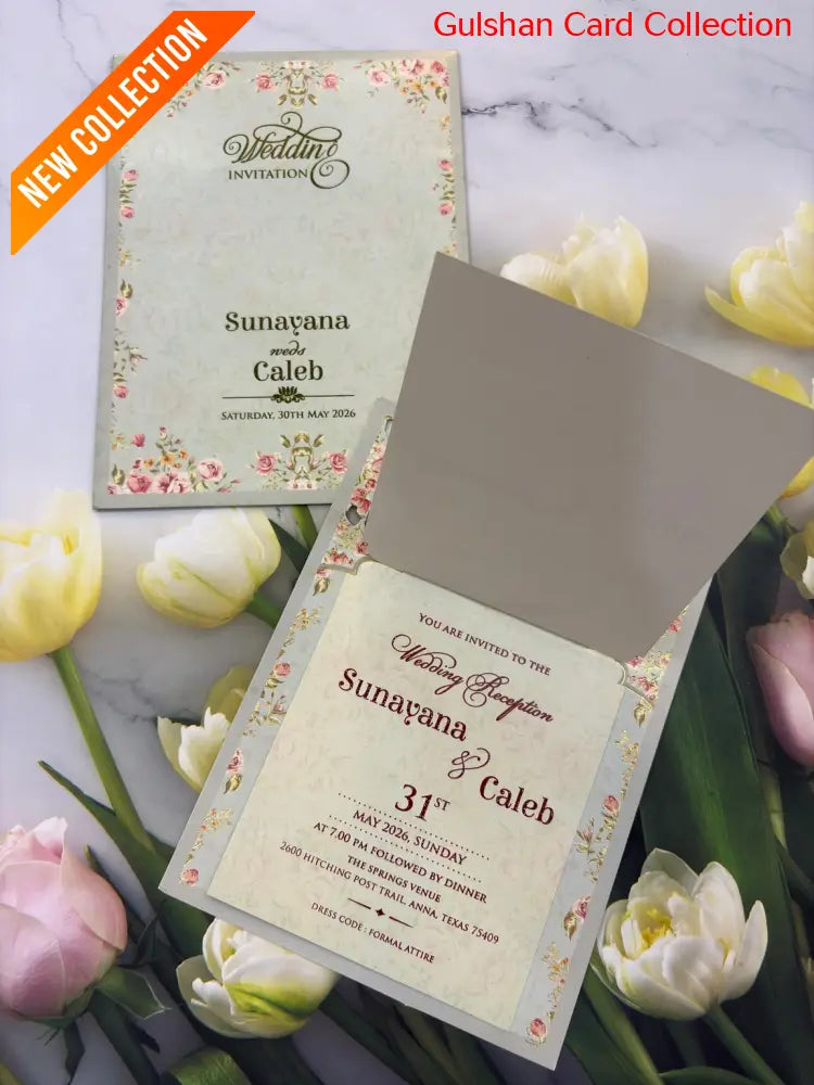 Laser Designer Wedding Invitation Card for Marriage JC N669