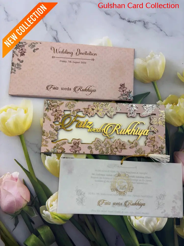 Laser Designer Wedding Invitation Card for Marriage JC N714