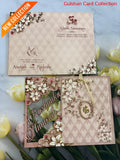 Lazer Cutting Designer Wedding Invitation Card for Marriage RD 8014