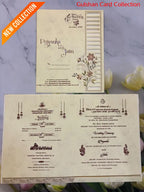 Mehroon Wedding Invitation Card for Marriage SD D-28