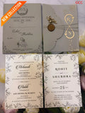 Minimalist Sage & Gold Foil Monogram Wedding Invitation Suite