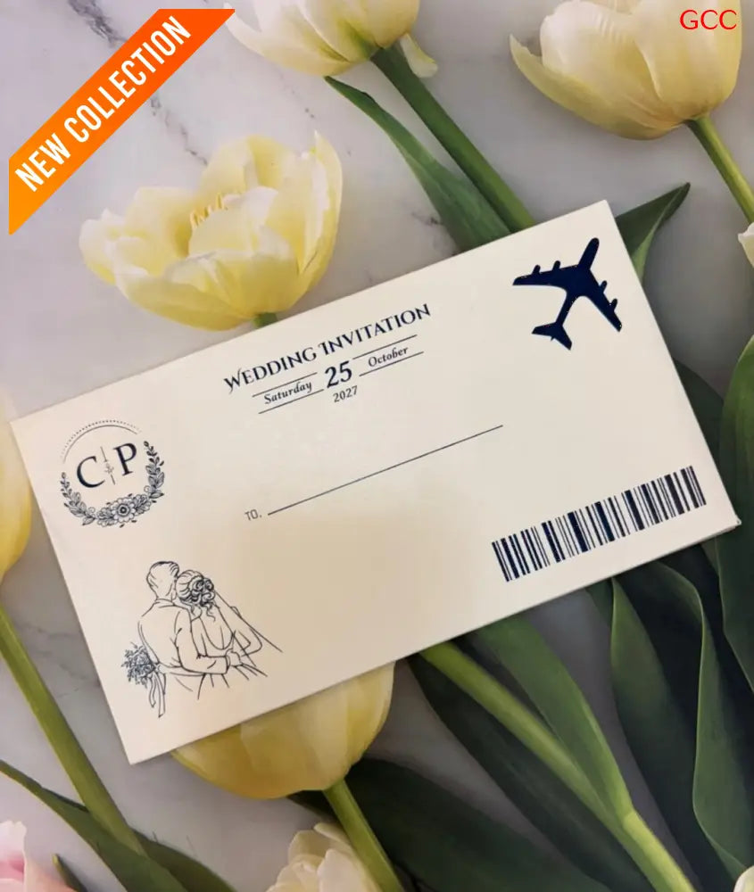 Passport Wedding Invitation Cards for Marriage | Unique Travel Theme Wedding Invites