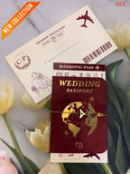 Passport Wedding Invitation Cards for Marriage | Unique Travel Theme Wedding Invites